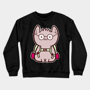 kawaii cute smart kitty kawaii cat Crewneck Sweatshirt